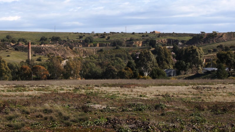 The Burra Mine today as seen from Princess Royal Station